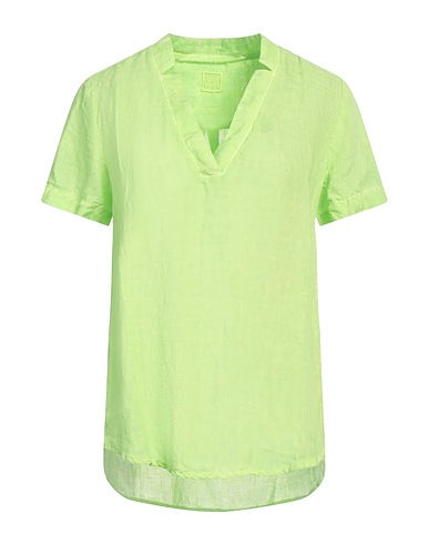 120% LINO Top Lime green 100% Linen