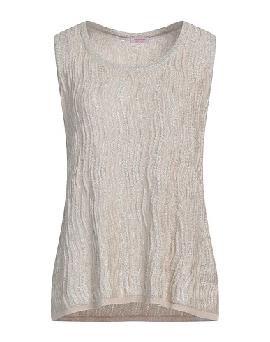 ROSSOPURO Top Beige 56% Cotton, 35% Acetate, 5% Polyester, 4% Nylon