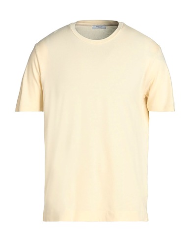 BOGLIOLI Basic T-Shirt Ivory 90% Cotton, 10% Cashmere