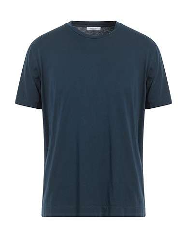 BOGLIOLI Basic T-Shirt Midnight blue 100% Cotton