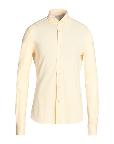 BOGLIOLI Solid colour shirt Cream 100% Cotton