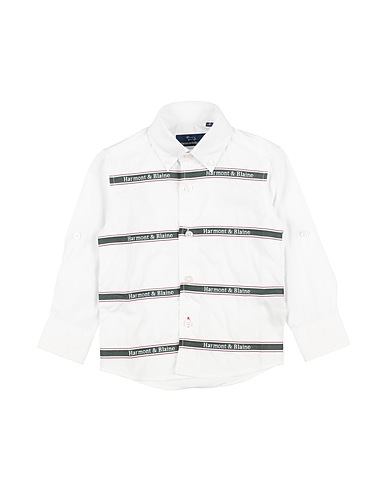 HARMONT & BLAINE Patterned shirt White 100% Cotton