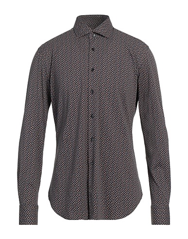 XACUS Patterned shirt Charcoal 86% Polyamide, 14% Elastane