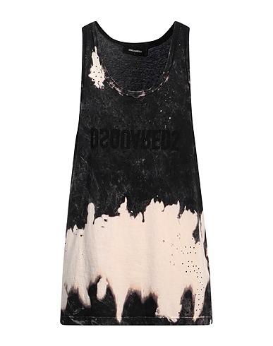 DSQUARED2 Tank top Charcoal 100% Cotton