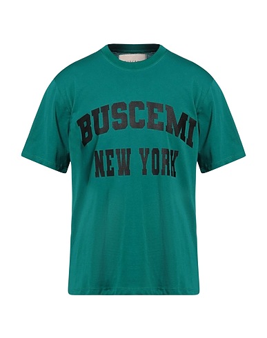 BUSCEMI T-shirt Green 100% Cotton, Elastane