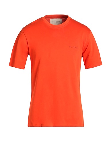 BUSCEMI Basic T-Shirt Tomatenrot 100% Baumwolle, Elastan