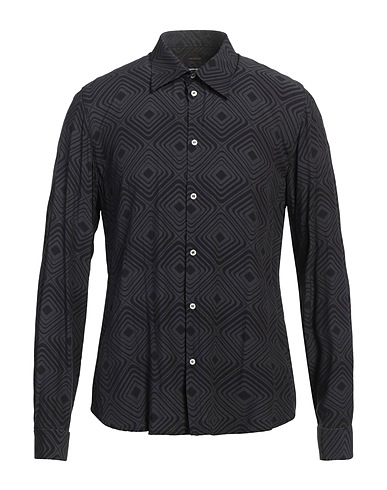 OFFICINA 36 Patterned shirt Charcoal 100% Viscose