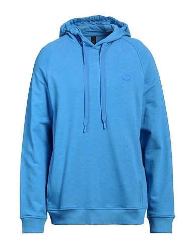 ALPHATAURI Hooded sweatshirt Azure 90% Cotton, 10% Linen