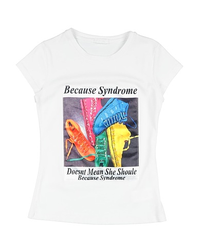FUN & FUN T-shirt White 95% Cotton, 5% Elastane