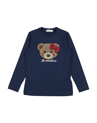 MONNALISA T-shirt Blue 96% Cotton, 4% Elastane