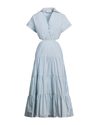 VICOLO Midi dress Sky blue 100% Cotton