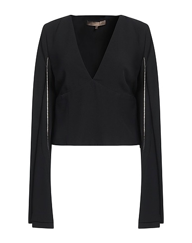 SIMONA CORSELLINI Top Black 78% Acetate, 22% Viscose