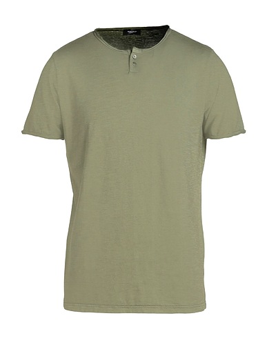 ROSSOPURO T-shirt Vert militaire 100% Coton