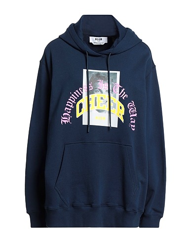 MSGM Felpa Blu navy 100% Cotone