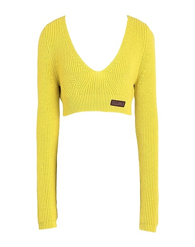 DSQUARED2 Top Lime green Wool