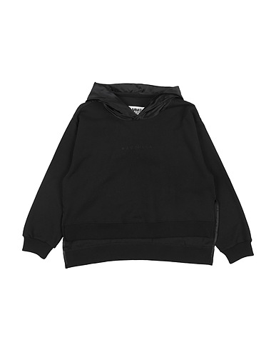 MM6 MAISON MARGIELA Felpa Nero 100% Cotone, Elastan, Viscosa