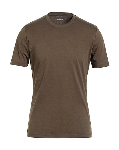 PEOPLE OF SHIBUYA Basic T-shirt Military green 100% Cotton