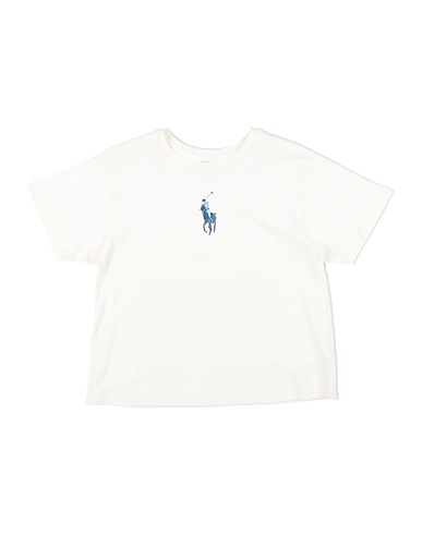 POLO RALPH LAUREN T-shirt Big Pony Cotton Jersey Boxy Tee
 White 100% Cotton