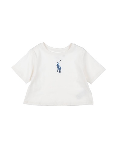 POLO RALPH LAUREN T-shirt Big Pony Cotton Jersey Boxy Tee
 White 100% Cotton