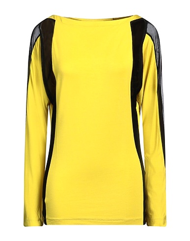 BYBLOS T-shirt GIALLO 96% Viscose, 4% Elastane, Polyamide