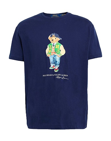 POLO RALPH LAUREN Ｔシャツ CLASSIC FIT POLO BEAR JERSEY T-SHIRT
 ネイビー コットン 100%