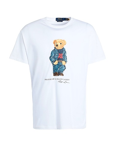 POLO RALPH LAUREN T-shirt CLASSIC FIT POLO BEAR JERSEY T-SHIRT
 White 100% Cotton