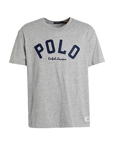 POLO RALPH LAUREN T-shirt CLASSIC FIT LOGO JERSEY T-SHIRT Grey 100% Cotton