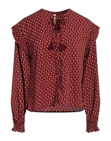 PEPE JEANS 柄入りシャツ＆ブラウス ボルドー ポリエステル 100%