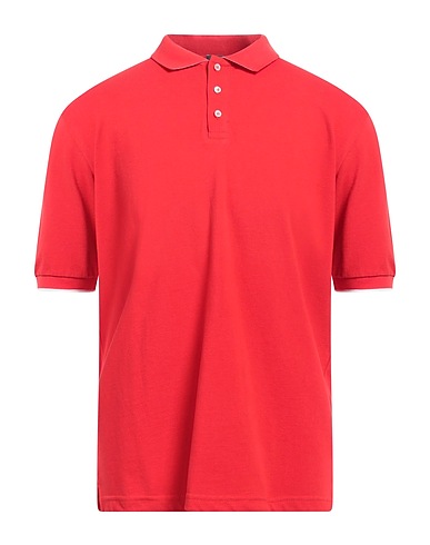 ROSSOPURO Polo Rosso 100% Cotone