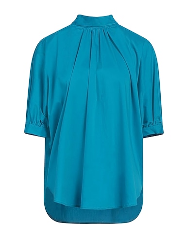 LA CAMICIA Top Azure 76% Cotton, 20% Polyamide, 4% Elastane