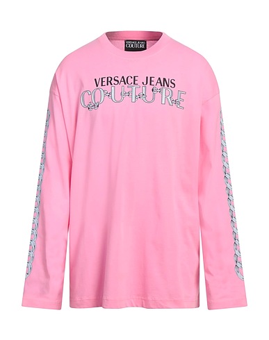 VERSACE JEANS COUTURE T-Shirt Rosa 100% Baumwolle