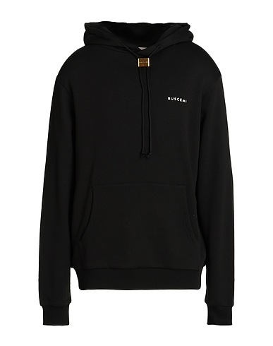 BUSCEMI Hooded track jacket  Black 100% Cotton