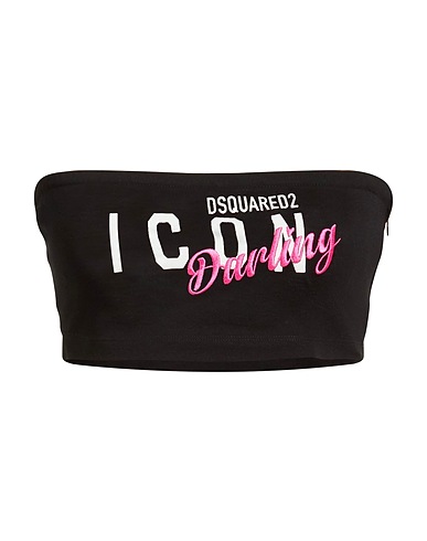 DSQUARED2 Top ICON Black 100% Cotton