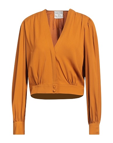 FORTE_FORTE Solid color shirts & blouses Marigold 60% Acetate, 40% Silk