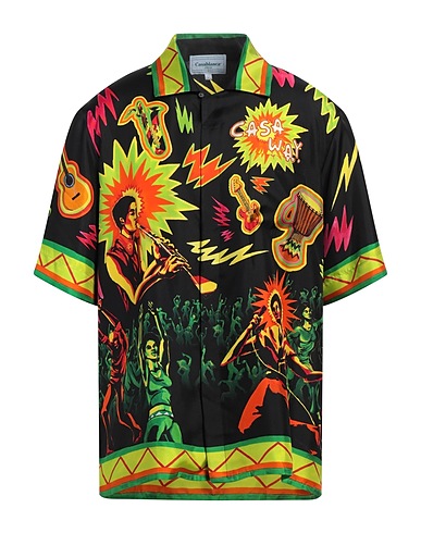 CASABLANCA Patterned shirt Black 100% Silk
