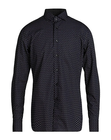 XACUS Patterned shirt Navy 100% Cotton