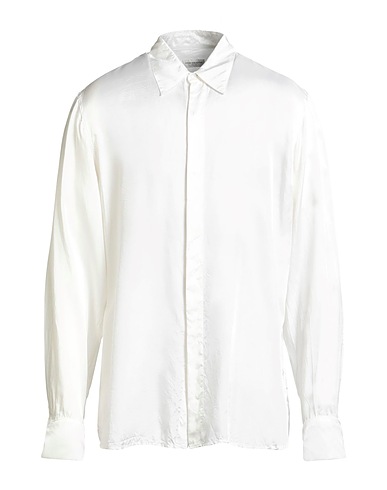 DRIES VAN NOTEN Solid color shirt White 100% Viscose