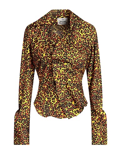 VIVIENNE WESTWOOD Patterned shirts & blouses Yellow 100% Cotton