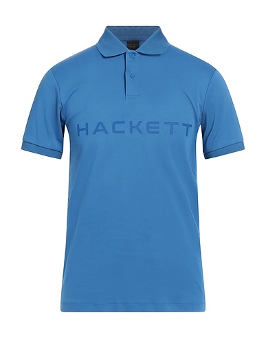 HACKETT Polo shirt SPORT Light blue 100% Cotton
