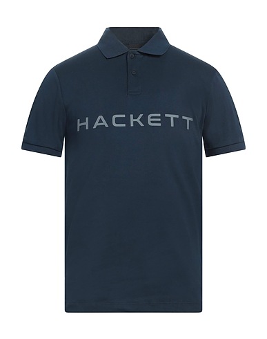 HACKETT Polo shirt SPORT Navy blue 100% Cotton
