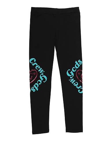 GCDS MINI Leggings Black 90% Cotton, 10% Lycra®