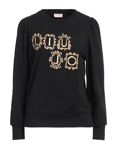 LIU •JO Felpa Nero 95% Cotone, 5% Elastan