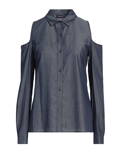 TRUSSARDI JEANS Solid colour shirts & blouses Slate blue 100% Lyocell