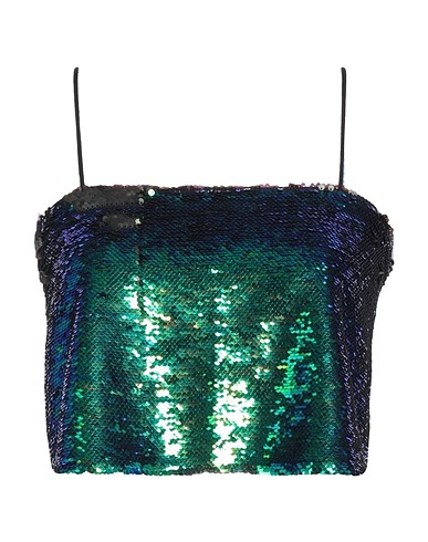 PINKO Top Emerald green 97% Viscose, 3% Elastane