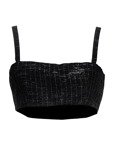 MSGM Top Black 53% Wool, 45% Viscose, 2% Polyester