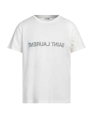 SAINT LAURENT Ｔシャツ ホワイト コットン 100%