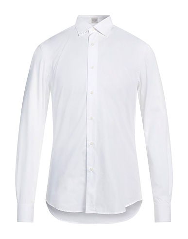 ALESSANDRO GHERARDI Solid color shirt White 100% Cotton