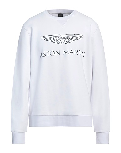 ASTON MARTIN by HACKETT Felpa Bianco 100% Cotone