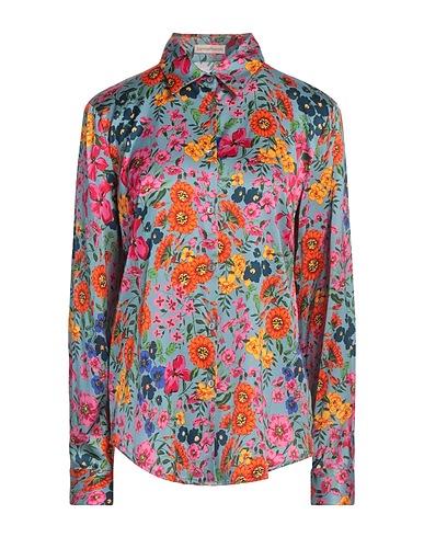 CAMICETTASNOB Chemises et chemisiers à fleurs 97% Viscose, 3% Élasthanne