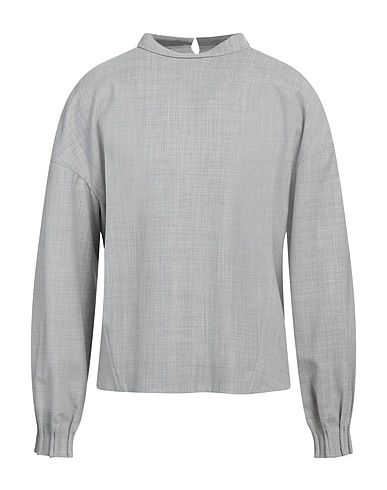 DIOR Solid colour shirt Light grey 100% Virgin Wool